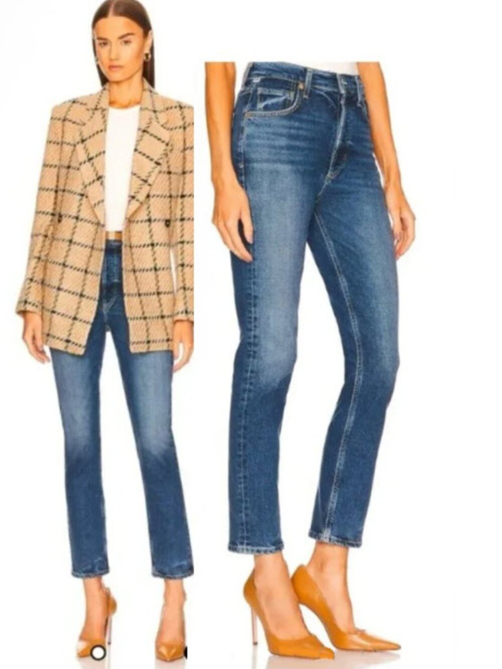 Citizens of Humanity Charlotte High Rise Straight Jeans Delphi Size 28